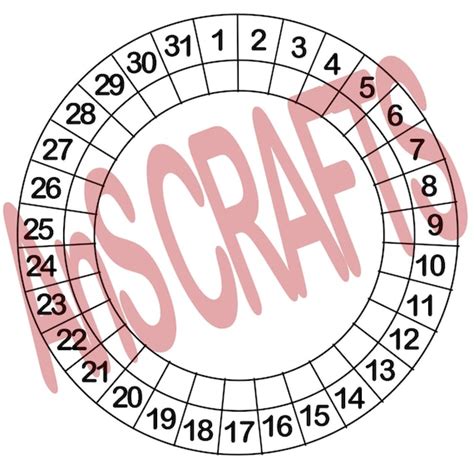 Wicvba calendar wheel